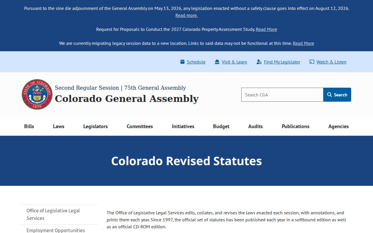Jackson County traffic ticket Colorado statutes source