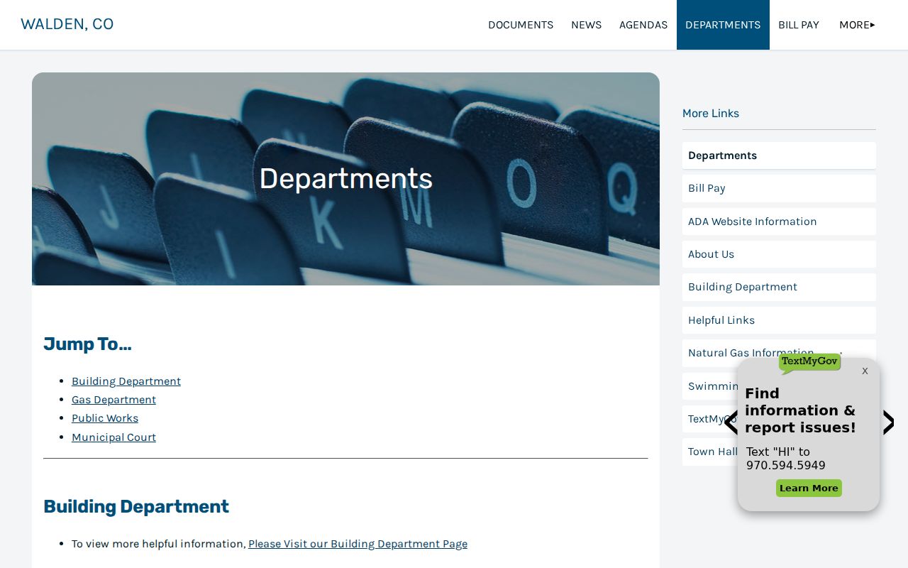 Walden court docket Municipal Court Clerk department page